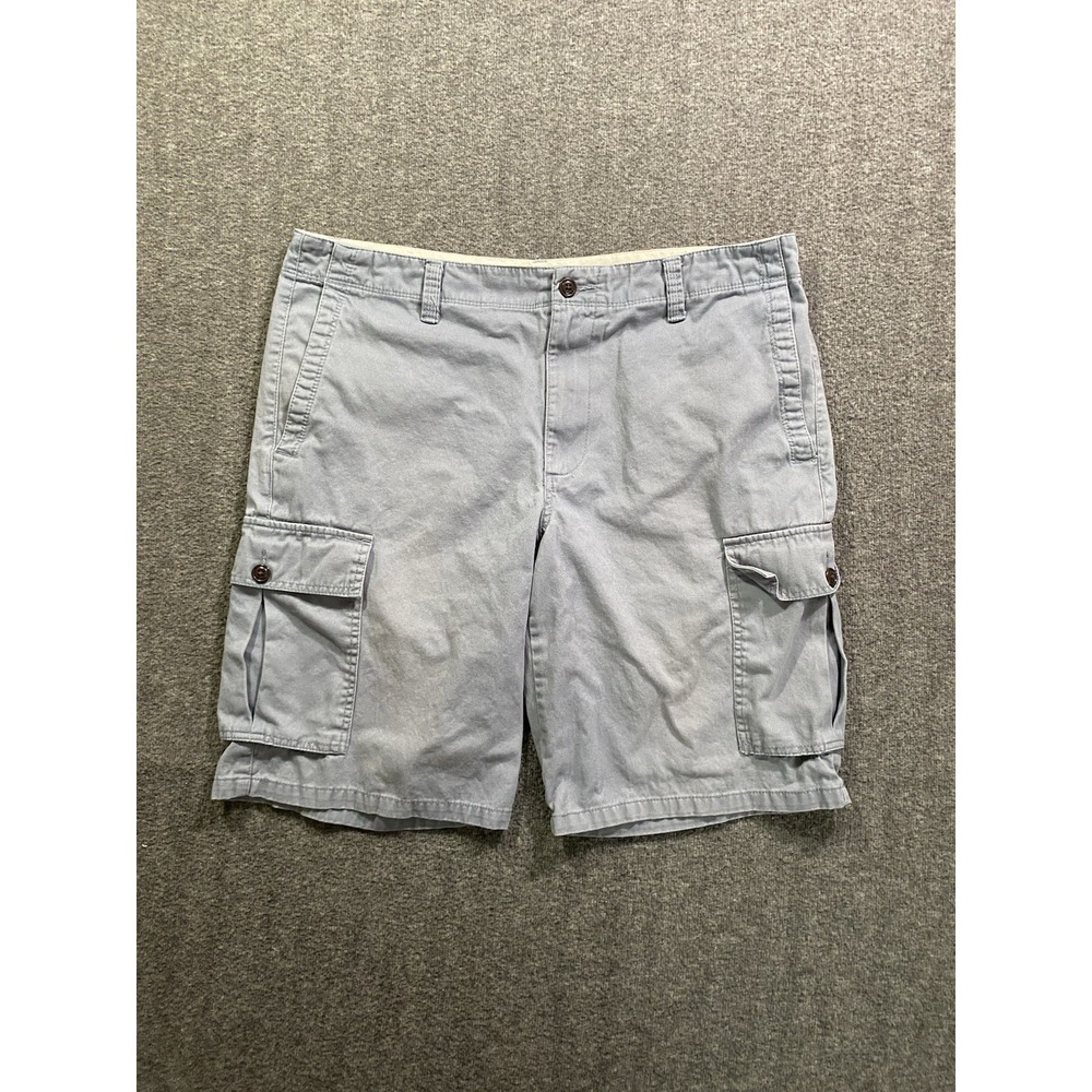 Dockers Mens Gray Diem Cargo Shorts Cotton Canvas Size 36 Regular Fit